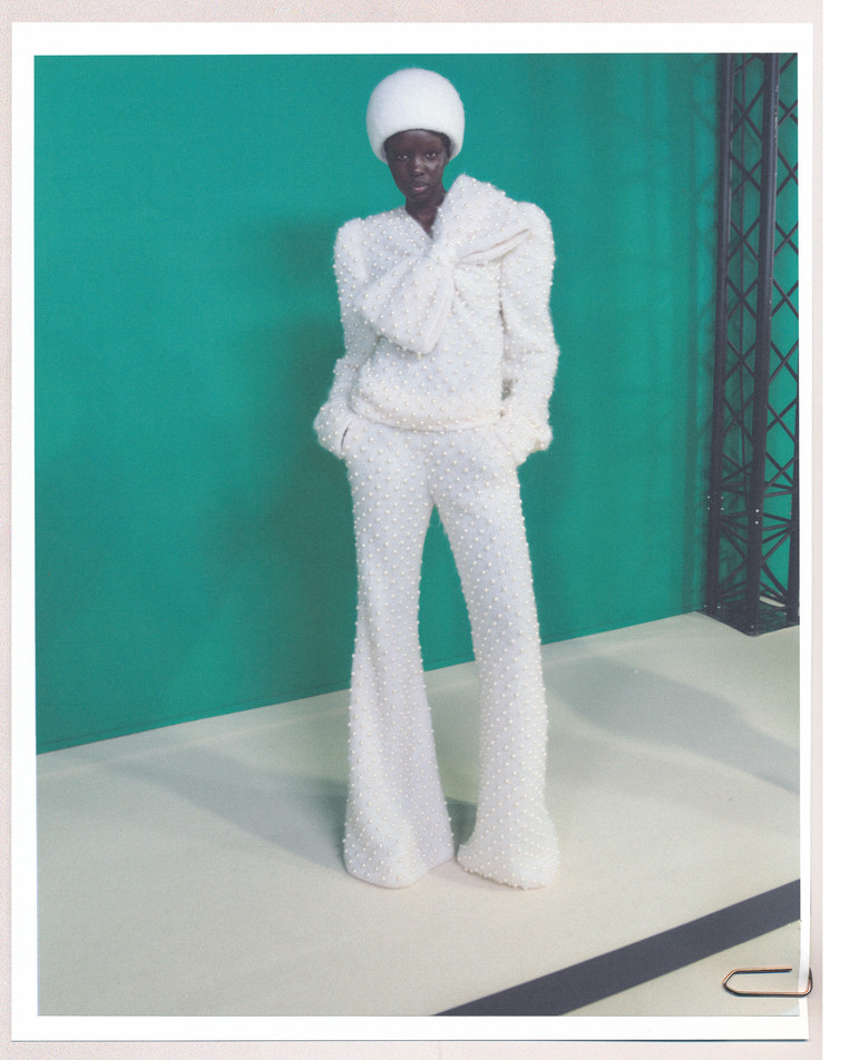 BALMAIN BY MARIYA PEPELANOVA Akuol Deng 